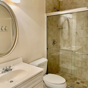 Shower, hair dryer