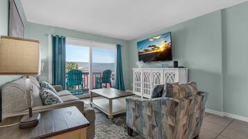 Condo, Multiple Beds (Villas on the Gulf unit D2) | Living area