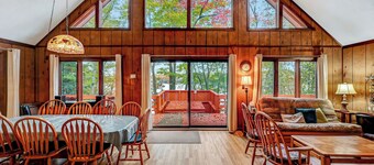 Lakefront Chalet on Big Bass Lake - 5 BR Spacious Home on 3 Levels