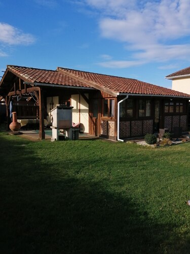 Charming detached landaise style house approximately 6 kms from the beach.