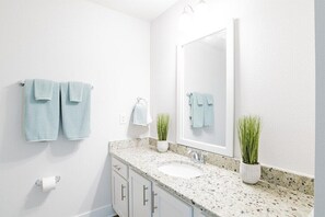 Hair dryer, towels