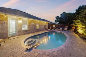 A heated pool