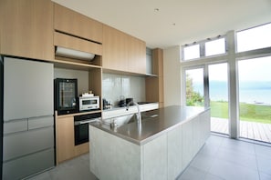 Standard Villa, Lakeside | Private kitchen | Full-size fridge, microwave, oven, stovetop