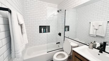 Hair dryer, towels