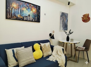 Apartment, City View | Living area | Smart TV