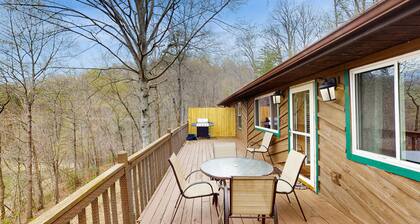 Serene lake home with foosball, dartboard, luxe kitchen - dog friendly!