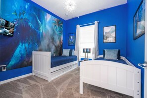 5 bedrooms, iron/ironing board, travel cot, WiFi