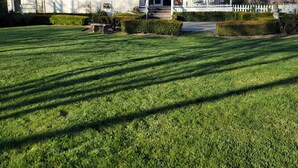 A two-story house with a front porch, a small deck, and a well-maintained lawn. - Charming country cottage in lovely Santa Rosa on 8 acres (Santa Rosa)