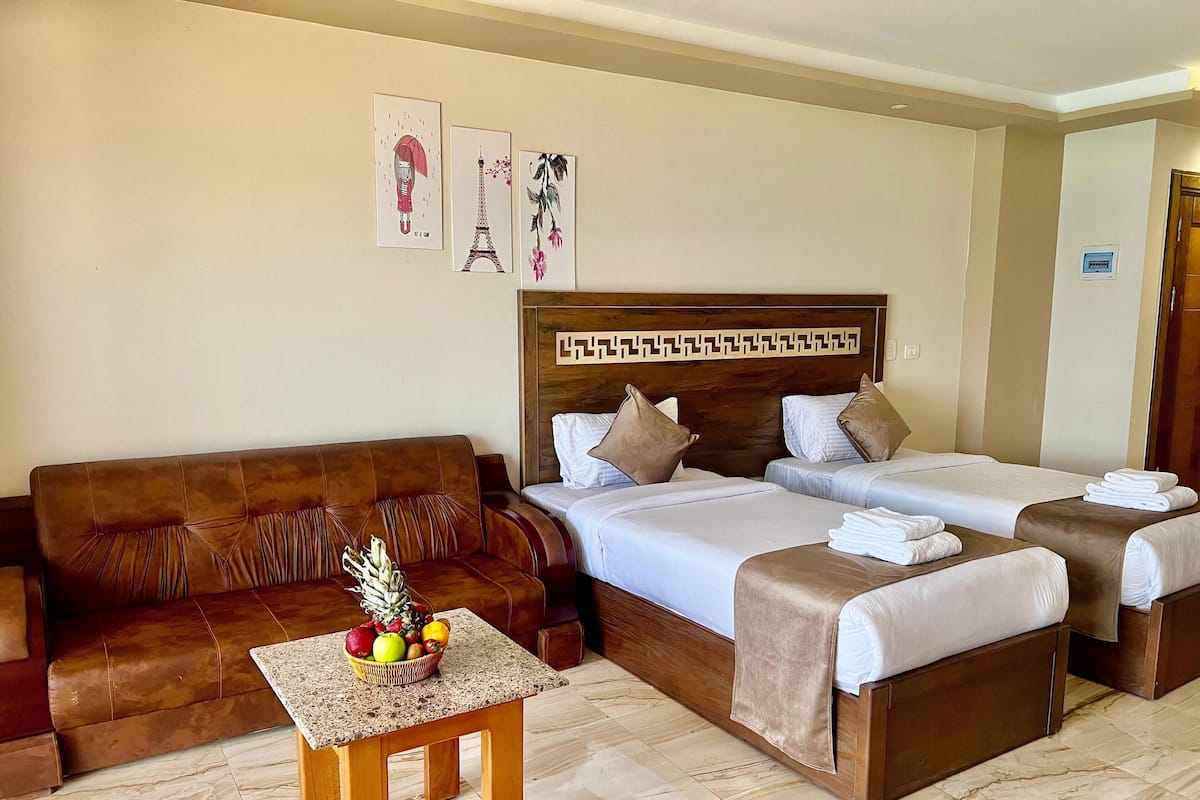 Basic Double Room Single Use, Sea View | In-room safe, desk, laptop workspace, blackout drapes