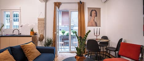 Appartement Confort, 2 chambres, vue ville | Coin séjour