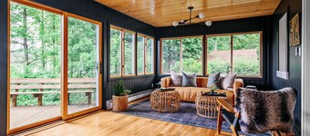 Stillwater | Lakefront Cottage on Mougey Lake | Kayaks, firpit, chefs kitchen