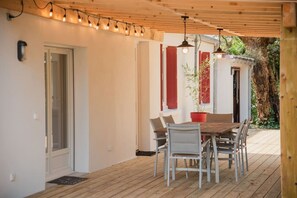 Outdoor dining - Villa Cat'Cha Ti Binta (Ondres)