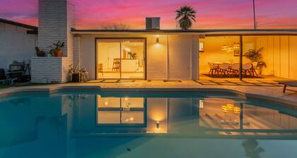 The Melrose ASU Pool Workspace Firepit