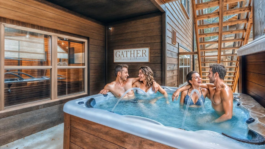 NEW - 1 Location Cabin Pool Hot Tub Arcade HL