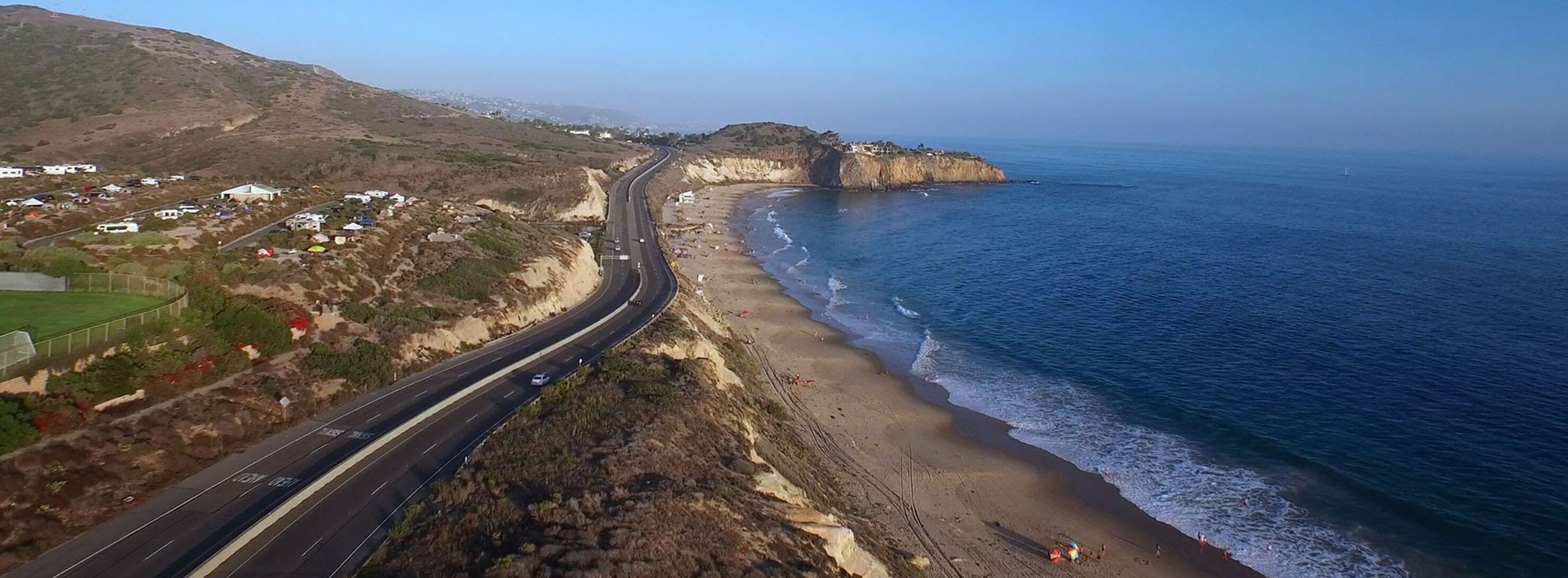 Accommodatie ligt op het strand, strandlakens