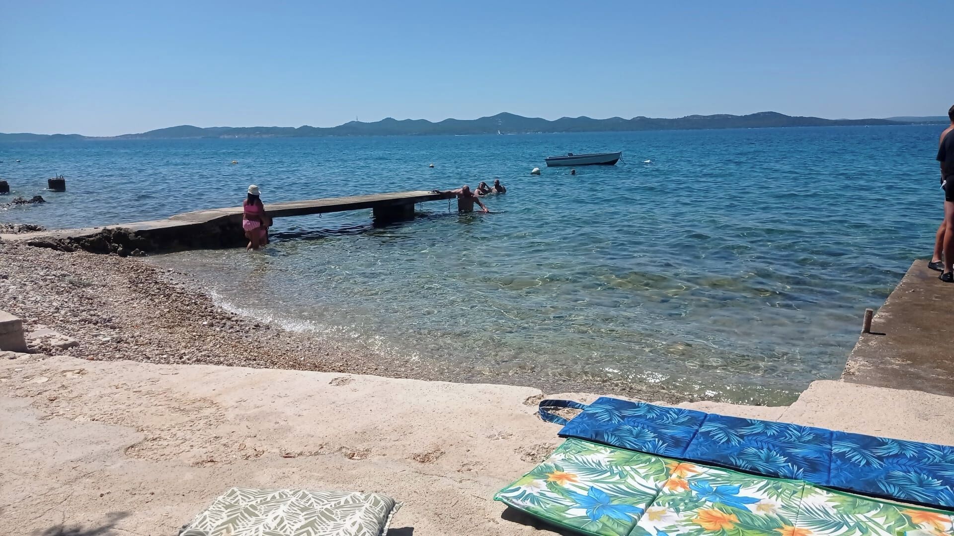Sun-loungers, beach towels