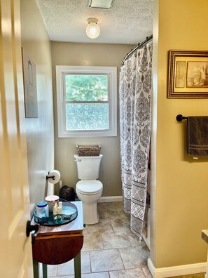 Hair dryer, towels, soap, toilet paper - Charming Southern Home (Campbellsville)