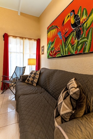 Apartment, Multiple Beds, Patio, Garden View (Villas Paraiso B52) | Living area