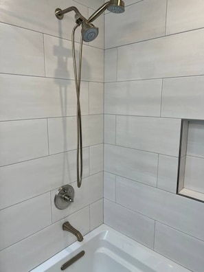 Hair dryer, towels