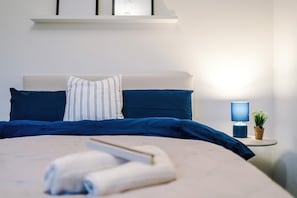 Iron/ironing board, travel crib, free WiFi, bed sheets