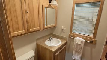 Hair dryer, towels
