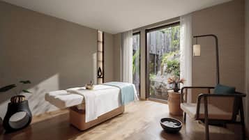 Couples treatment room(s), body treatments, hot stone massages