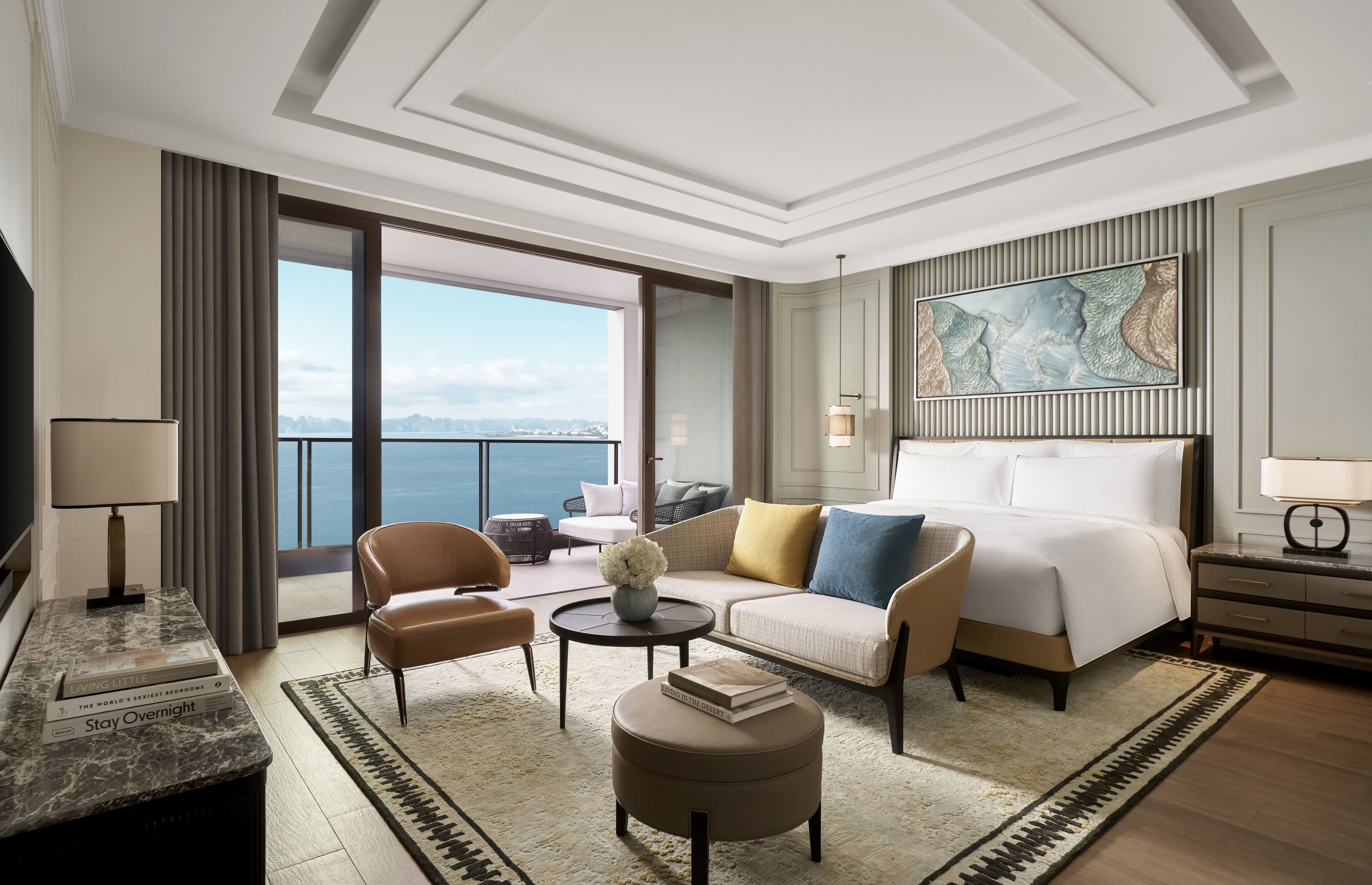 Free minibar items, laptop workspace, blackout curtains, soundproofing