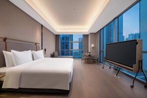 1 King Standard Extra Floor Space | Down comforters, desk, blackout drapes, soundproofing