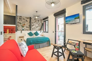 Standard Apartment, Balcony, City View | Iron/ironing board, free WiFi, bed sheets