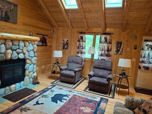 Smart-tv en een open haard