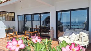 Villa, 2 Bedrooms, Ocean View, Beachfront | Terrace/patio