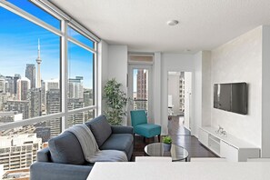 Apartment, Balcony, City View | Living area