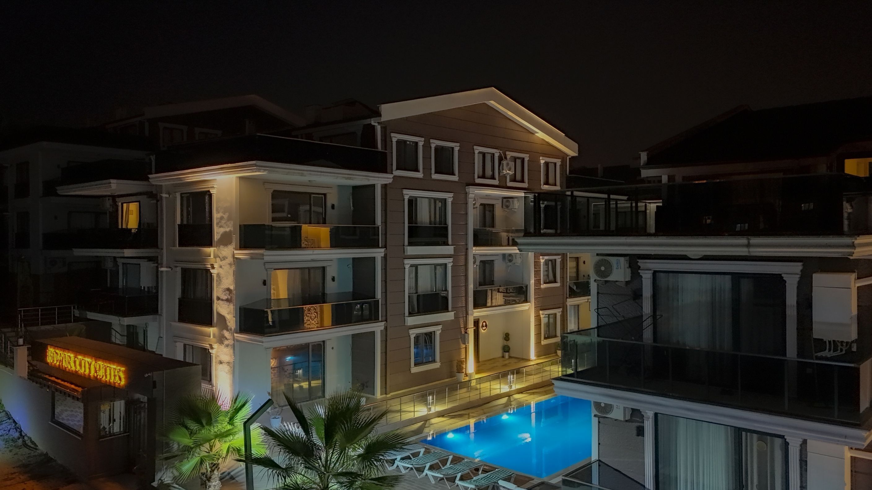 Front of property - evening/night