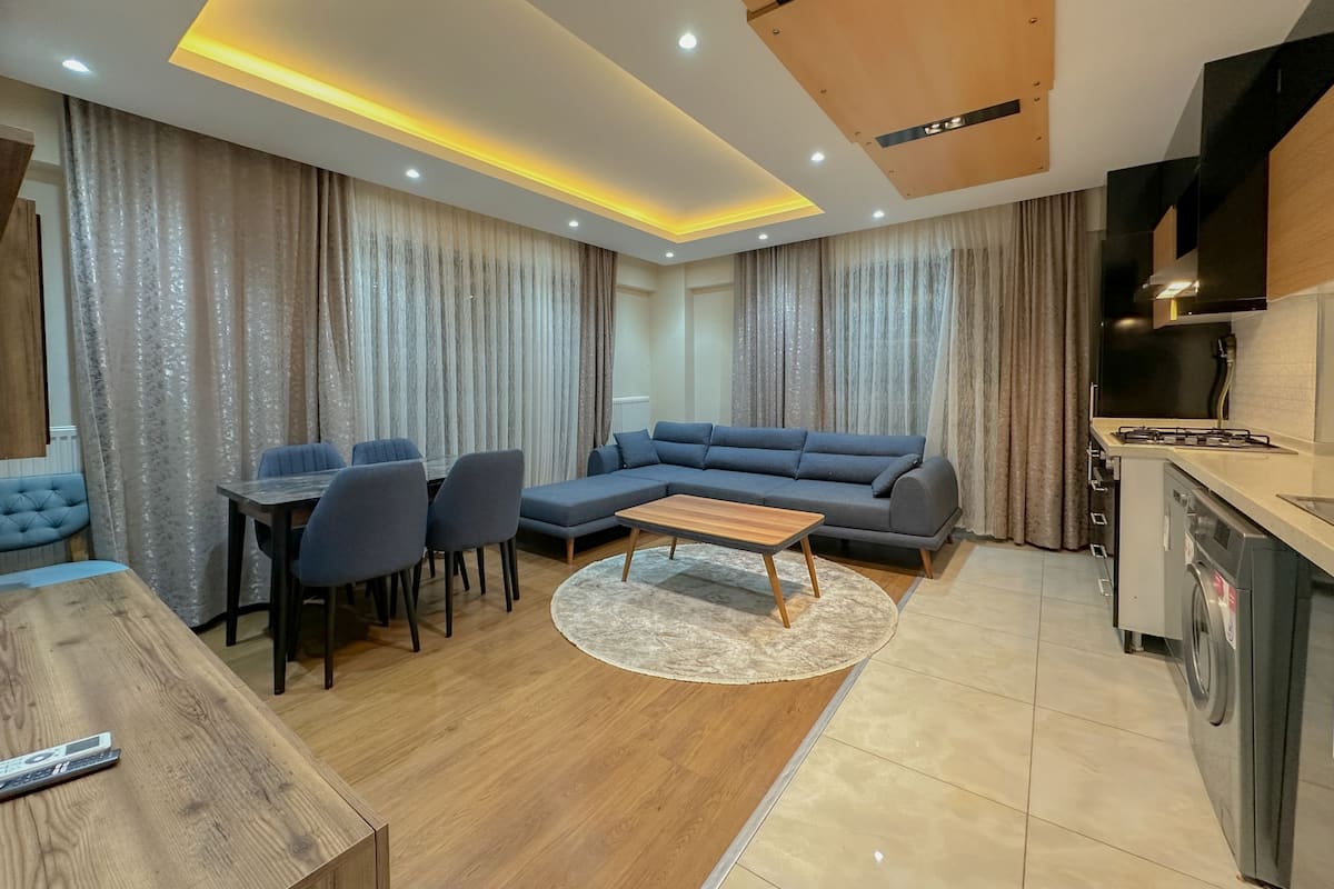 Duplex elite, 3 quartos, terraço | Área de estar | TV 53 polegadas com canais via satélite