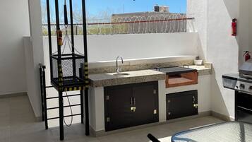 Appart'hÎtel Premium, 1 grand lit et 1 canapé-lit | Terrasse/Patio