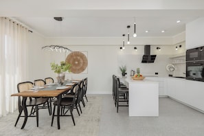 THREE BEDROOM APARTMENT | Private kitchen | Fridge, stovetop, highchair, cookware/dishes/utensils - Dimitris Residence (Tivat)