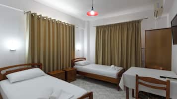 Basic Double or Twin Room, Balcony, City View | Minibar, desk, free WiFi, bed sheets