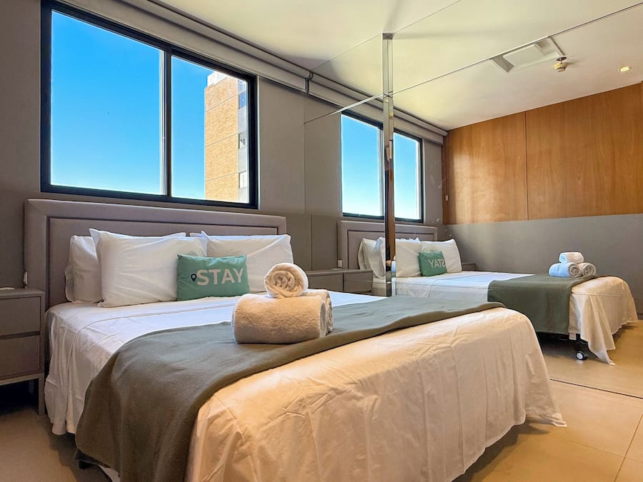 Apartamento Premium, vistas a la ciudad | 2 dormitorios, wifi gratis, ropa de cama