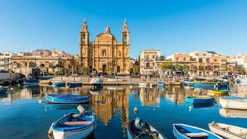 Apartemen, balkon, pemandangan laut | Pemandangan kota