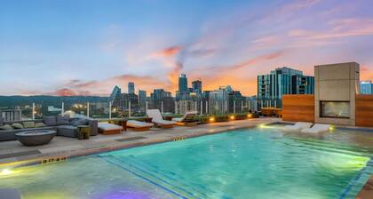 Sleeps 34! 11 Condos in New Austin High Rise w/ Rooftop Pool, Gym, Yoga Studio