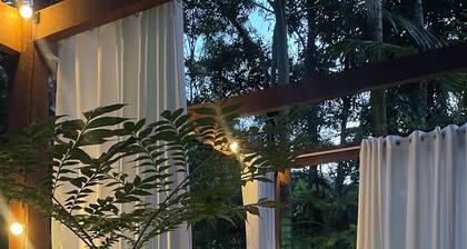 Cozy chalet in charming São Pedro da Serra with fireplace and outdoor bath