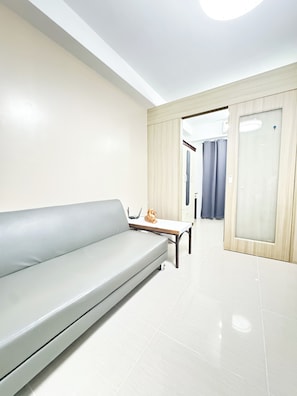 Panoramic Condo, Pool Access, Pool View | Living area - Shore Residences Tower A/B Main Lobby Entrance (Pasay)