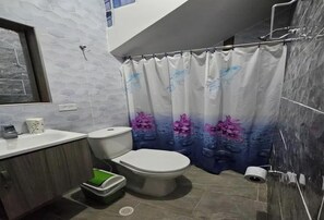 Towels, soap, toilet paper