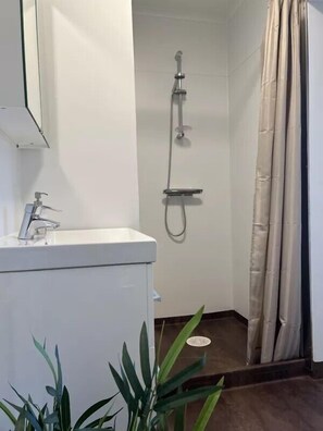 Classic Single Room, Lake View | Bathroom | Shower, towels, soap, toilet paper