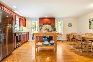 Fridge, microwave, oven, stovetop - Secluded home w/ Trail to Beach & Sleeps 7 (Falmouth)