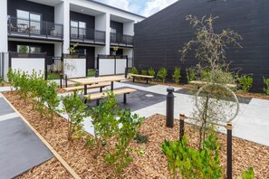 屋外ダイニングエリア