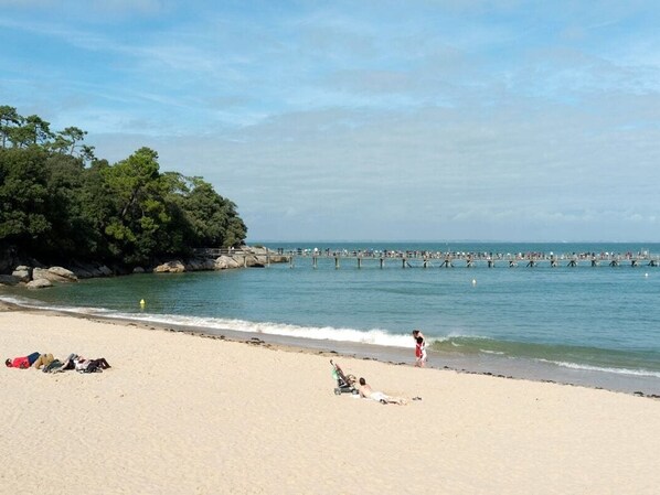 Vlak bij het strand