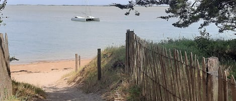 Vlak bij het strand