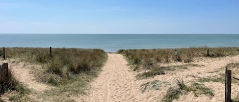 Accommodatie ligt op het strand