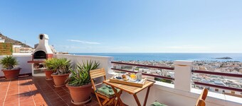 Apartment 'El Mirador De Carboneras' with Sea View, Wi-Fi and Air Conditioning